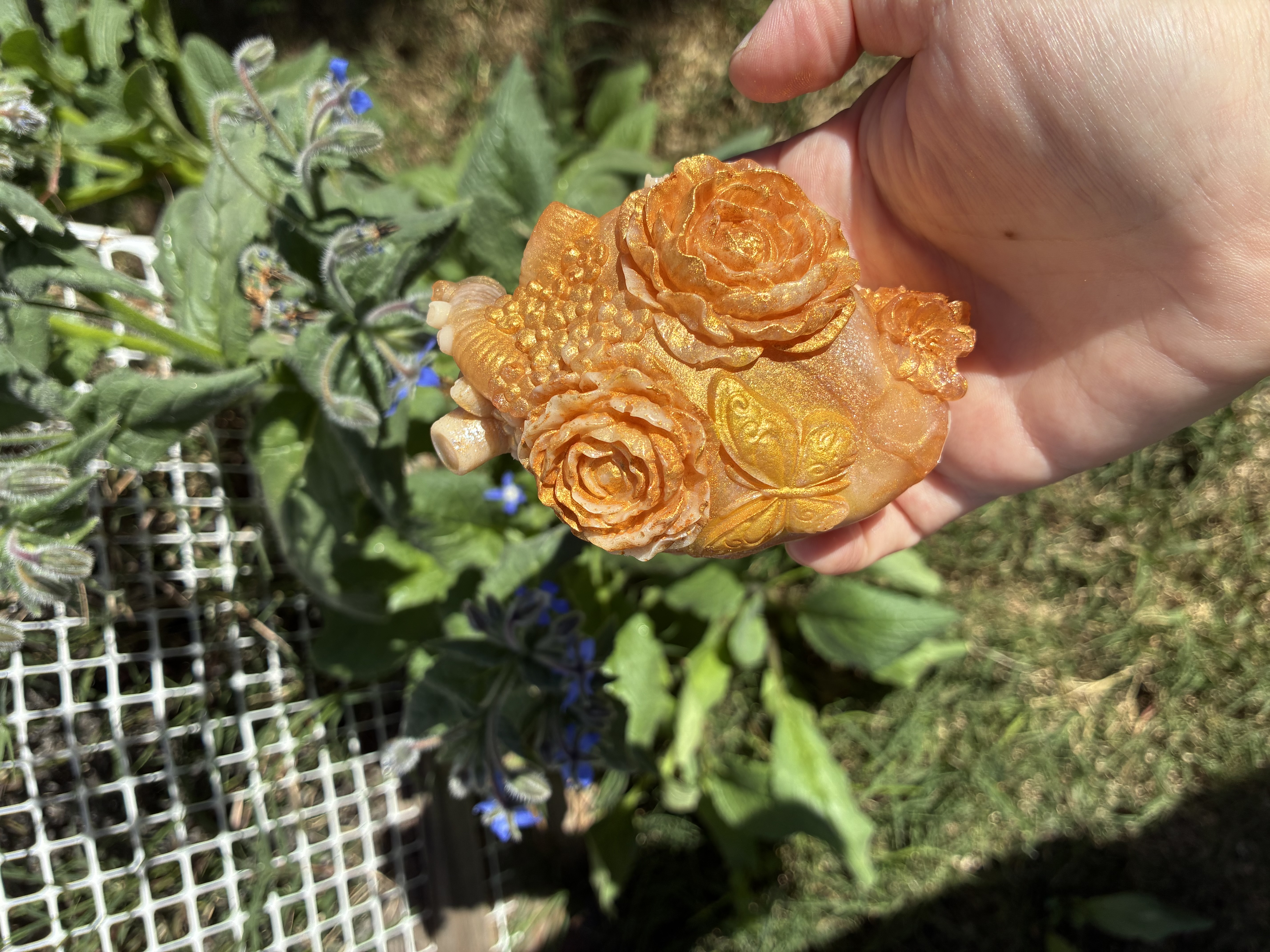 Floral Human Heart Soap